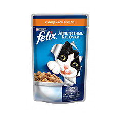 Felix Аппетитные кусочки Индейка 85 г